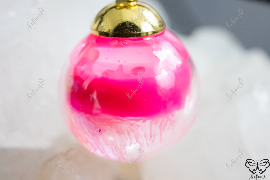 Ink'd Pink Amore Resin/ AB Glass Pendant